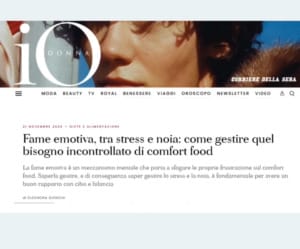Nutrizionista Ravenna Andrea Del Seppia - Intervista iO Donna - Corriere Della Sera del 21 Novembre 2025 - Pag. 1