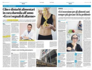 Nutrizionista Cesena Andrea Del Seppia - Intervista sul Corriere di Romagna del 26/04/2023